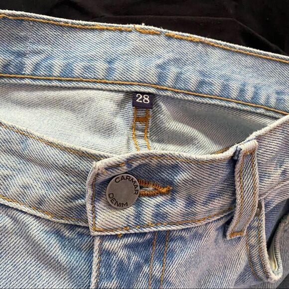 LF Carmar Blue Ripped Alexander Hannah Baggy Trendy Distressed Boyfriend Jeans - Picture 11 of 11